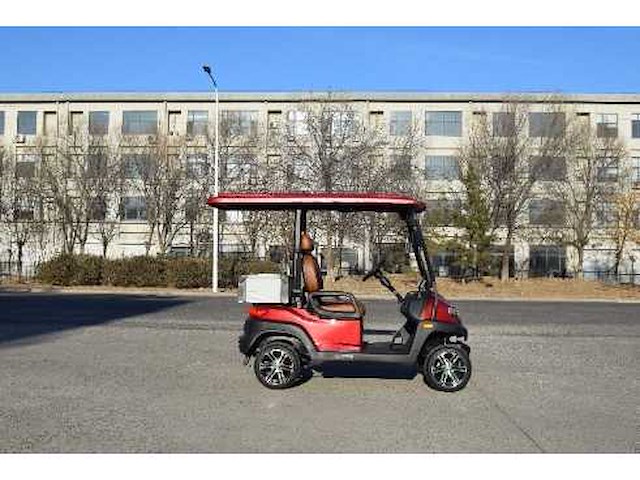 Golf buggy : metallic donkerrood - afbeelding 2 van  3