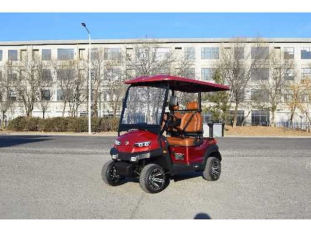 Golf buggy : metallic donkerrood - afbeelding 3 van  3
