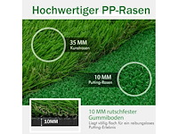 Golf trainingsmat met groen kunstgras voor thuis - afbeelding 3 van  5