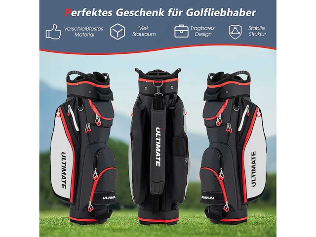 Golftas golfuitrusting, golfclubtas met 14 scheidingsdelen - afbeelding 2 van  6