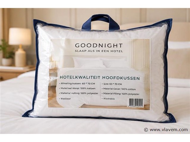 Goodnight - premium hotelkussen - 60x70cm - afbeelding 1 van  2