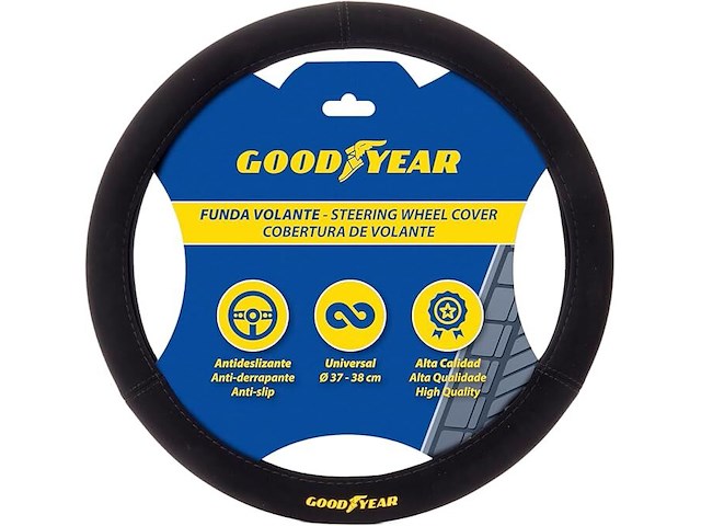 Goodyear stuurhoes alcantara zwart - afbeelding 1 van  3