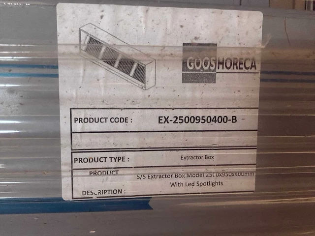 Gooshoreca afzuigkap rvs - afbeelding 5 van  5