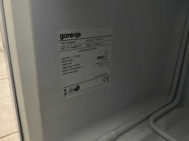 Gorenje zos2467 diepvries - afbeelding 5 van  5