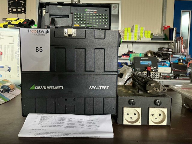 Gossen metrawatt/psi secutest apparaat testmachine,met gebruiksaanwijzing - afbeelding 1 van  1
