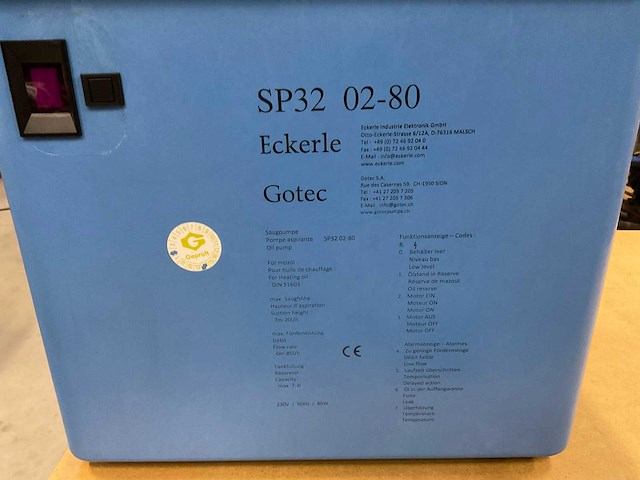 Gotec sp32 02-80 gotec sp32 02-80 zuigpomp - afbeelding 5 van  6