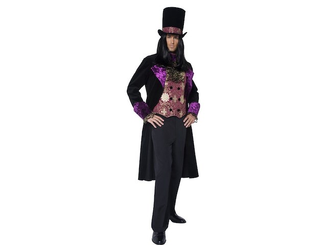 Gothic gentleman kostuum (l) - afbeelding 2 van  2