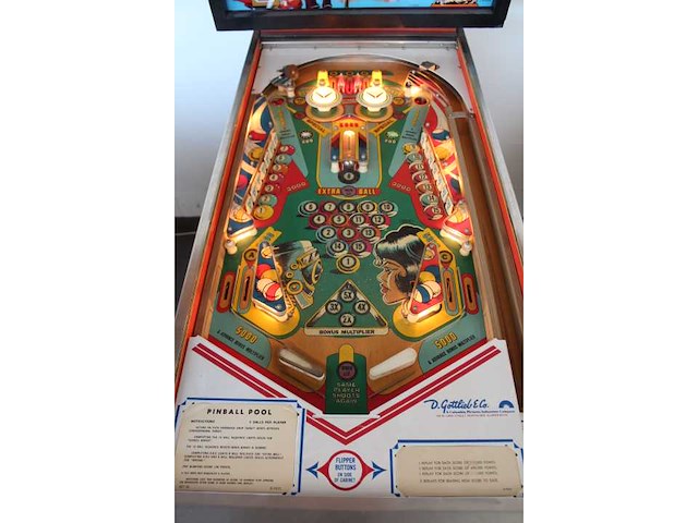 Gottlieb - pinball pool - flipperkast - afbeelding 4 van  9