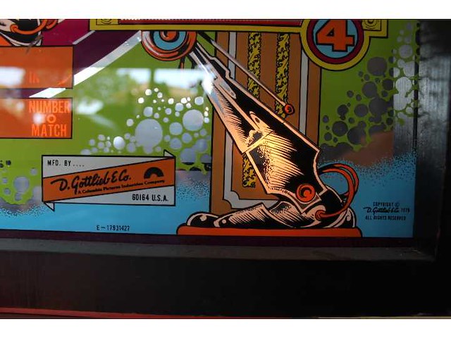 Gottlieb - pinball pool - flipperkast - afbeelding 7 van  7
