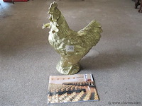 Gouden kip beeld - afbeelding 1 van  4