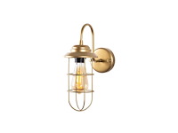 Gouden metalen wandlamp (x2) - afbeelding 7 van  9