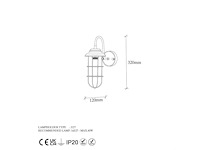 Gouden metalen wandlamp (x2) - afbeelding 8 van  9