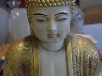 Goudkleurige boedha lamp - afbeelding 2 van  3