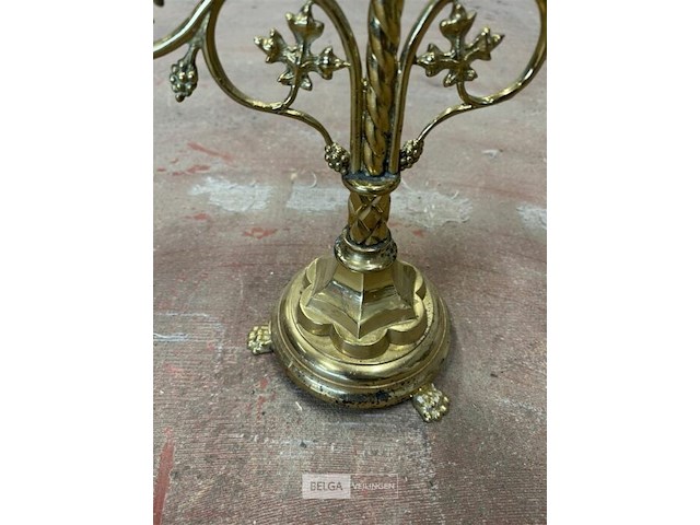Goudkleurige kandelaar - afbeelding 4 van  4