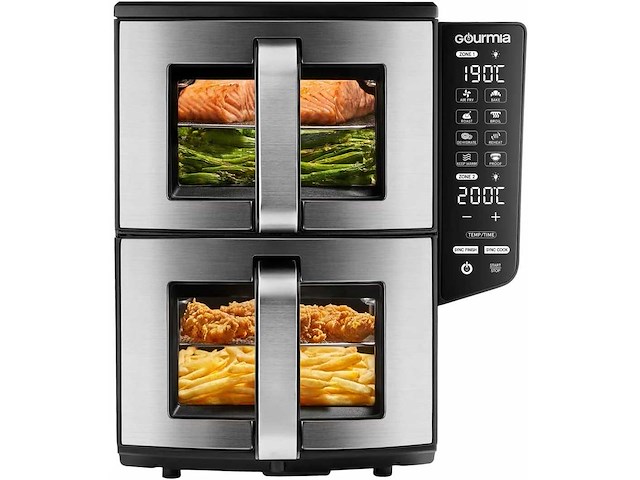 Gourmia dubbeldekker 10,4l airfryer, gaf1180 - afbeelding 6 van  6