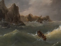 Govert van emmerik (1808-1882), sinking ships near a rocky shore, 1844, oil on canvas 55 x 71 cm. (21.64 x 27.94 in.), frame: 79 x 97 cm. (31.10 x 38.18 in.) - afbeelding 6 van  6