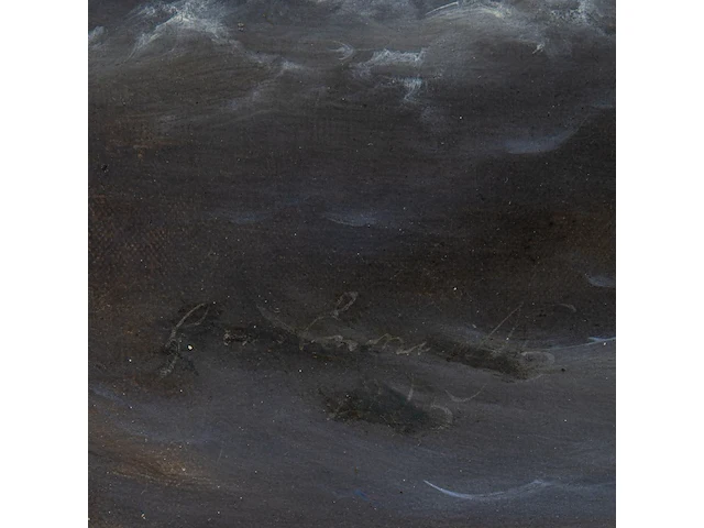 Govert van emmerik (1808-1882), sinking ships near a rocky shore, oil on canvas 59 x 74 cm. (23.23 x 29.12 in.), frame: 81 x 99 cm. (31.89 x 38.97 in.) - afbeelding 7 van  7