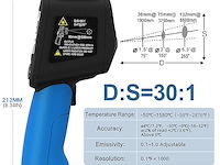 Goyerrnes laser infrarood thermometer - afbeelding 2 van  7