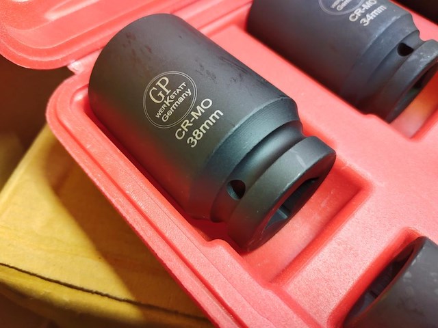 Gp werkstatt doppenset, kracht 3/4″, 8-dlg - afbeelding 3 van  4