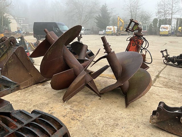 Graaf schroef / puttenboor (2x) - afbeelding 1 van  6