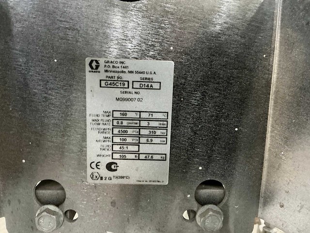 Graco d14a verrijdbare verfspuit - afbeelding 4 van  4