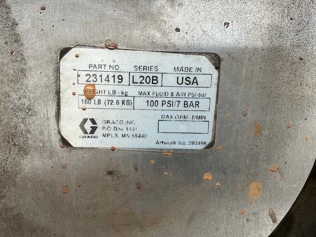 Graco pomp met roerwerk - afbeelding 5 van  6