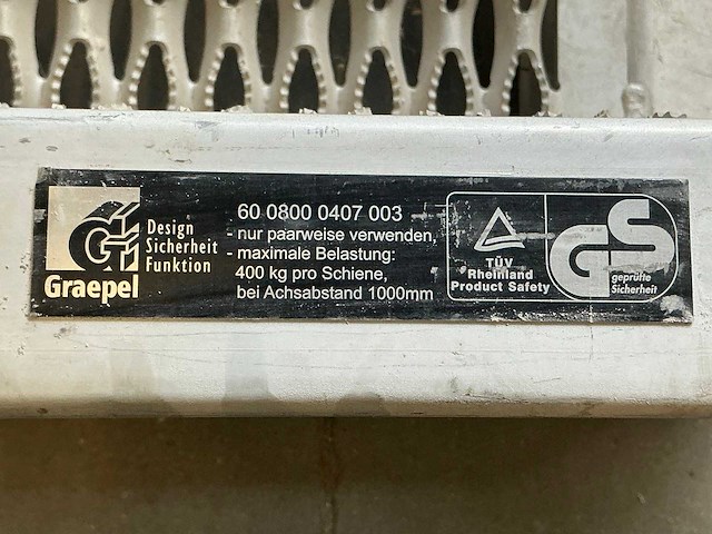 Graepel g03-06 alu rijplaat (2x) - afbeelding 2 van  2
