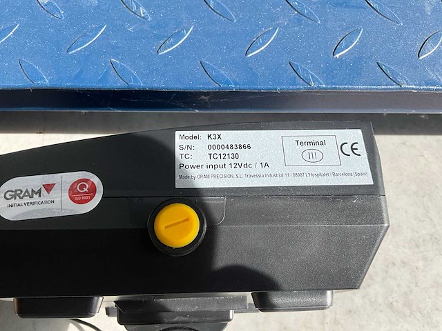 Gram k3x gedemonteerde vloerweegschaal - afbeelding 4 van  7