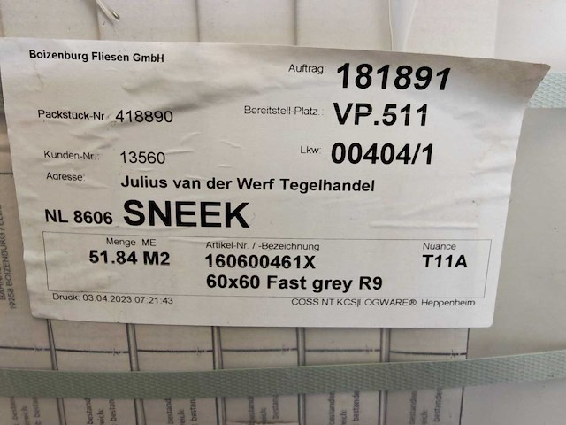 Grandeur fast grey 60x60 cm tegel 21,96 m² - afbeelding 3 van  7