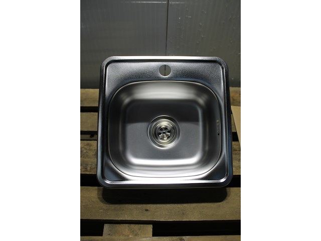 Granitan spoelbak met sifonset - afbeelding 3 van  6