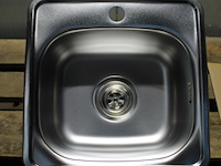 Granitan spoelbak met sifonset - afbeelding 3 van  6