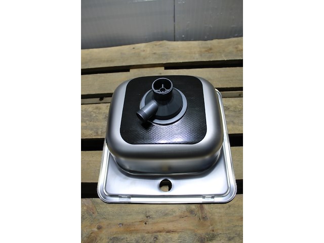 Granitan spoelbak met sifonset - afbeelding 4 van  6