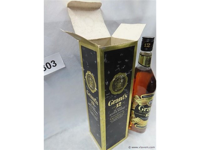 Grant's 12 years old de luxe scotch whisky - afbeelding 2 van  7