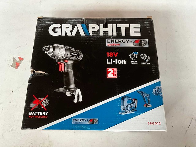 Graphite 58g012 slagschroevendraaier 18v li-ion zonder accu - afbeelding 1 van  5