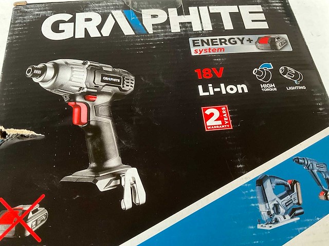 Graphite 58g012 slagschroevendraaier 18v li-ion zonder accu - afbeelding 2 van  5