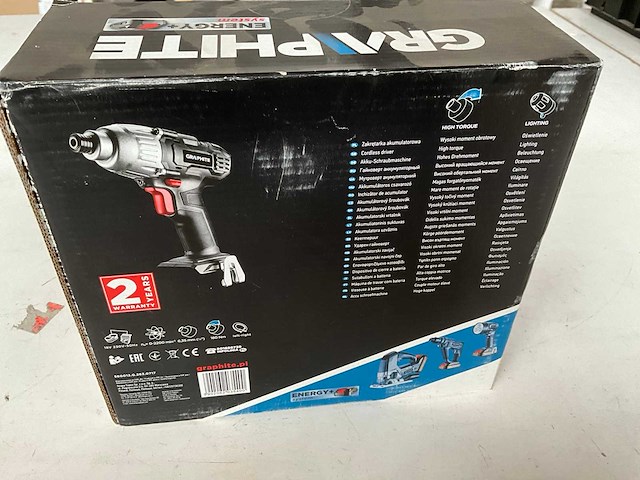 Graphite 58g012 slagschroevendraaier 18v li-ion zonder accu - afbeelding 3 van  5