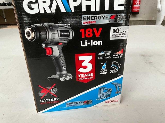 Graphite 58g082 hetelucht pistool zonder accu - afbeelding 2 van  4