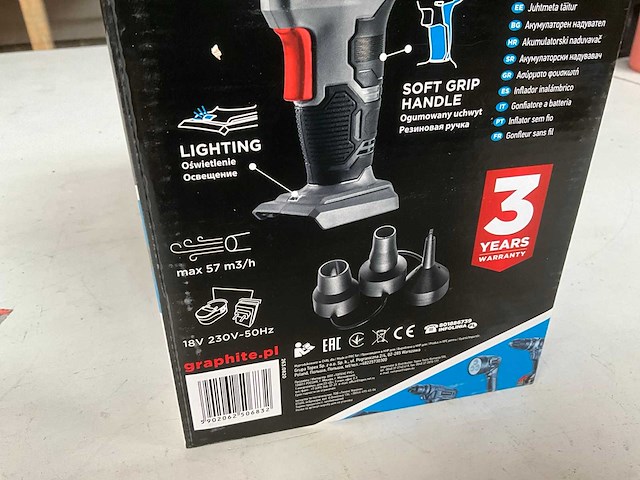 Graphite 58g089 draadloze pomp zonder accu (2x) - afbeelding 4 van  4