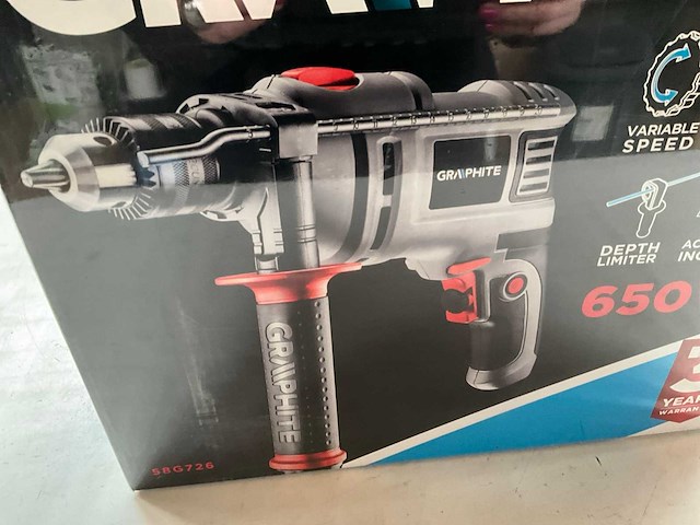 Graphite 58g726 boormachine 650w - afbeelding 2 van  3