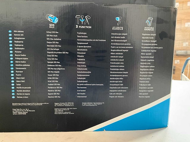 Graphite 58g878 elektrische boorhamer sds max 1700w - afbeelding 4 van  6