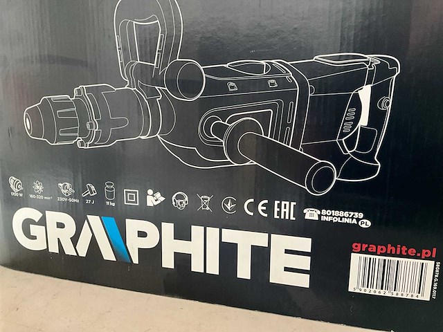 Graphite 58g878 elektrische boorhamer sds max 1700w - afbeelding 5 van  6