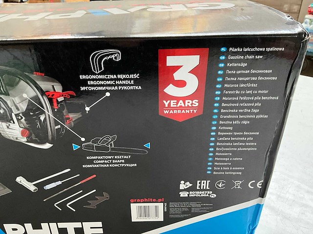Graphite 58g954 benzine kettingzaag 2kw/2,7km - afbeelding 7 van  7