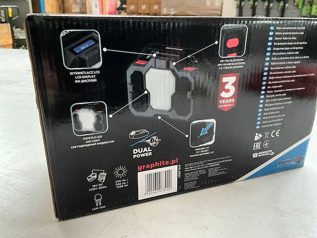 Graphite 58ge104 internet radio 18v li-ion - afbeelding 3 van  4
