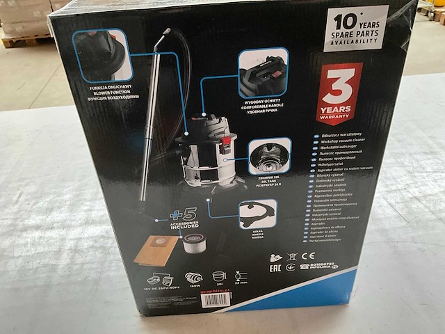 Graphite 58ge124 industriële nat/droog stofzuiger 18v li-ion - afbeelding 4 van  5