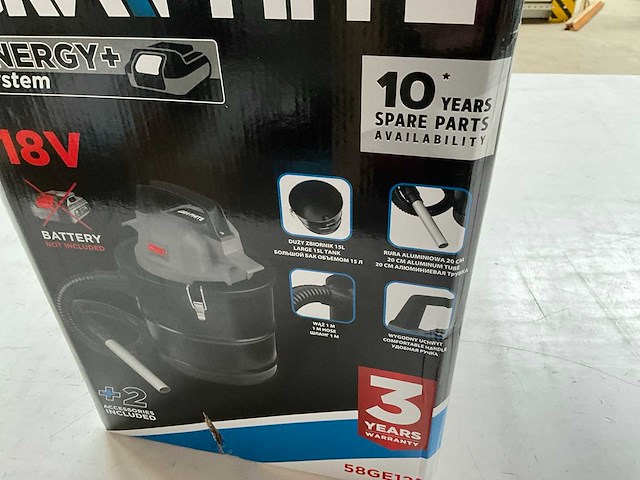 Graphite 58ge125 as stofzuiger 18v - afbeelding 2 van  4