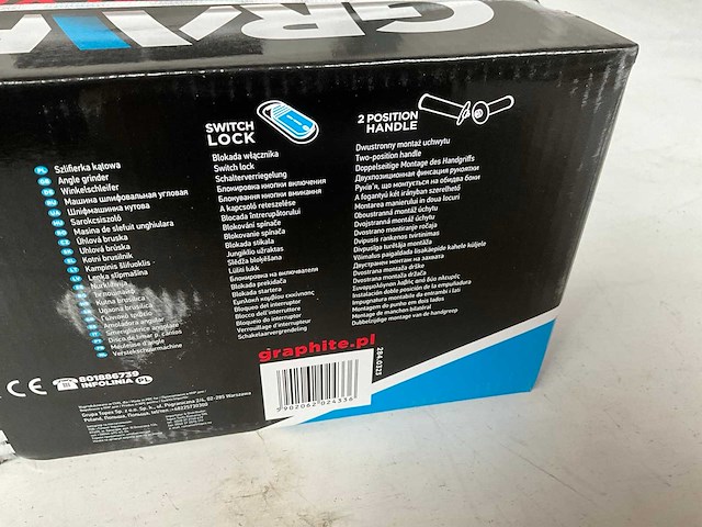 Graphite 59g063 haakse slijper 750w - afbeelding 5 van  5