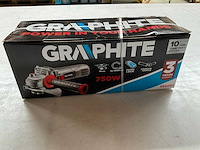 Graphite 59g063 haakse slijpmachine 750w - afbeelding 1 van  3