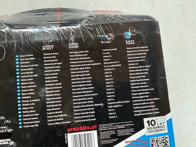 Graphite 59g401 knabbelschaar/platenschaar 500w in koffer - afbeelding 4 van  6