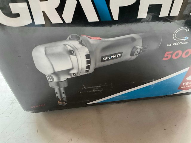 Graphite 59g401 knabbelschaar/platenschaar 500w in koffer - afbeelding 1 van  4