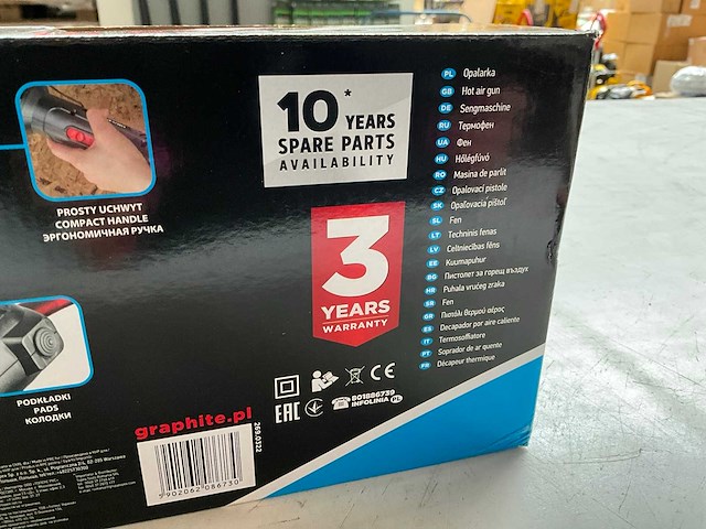 Graphite 59g523 hete lucht pistool 2000w - afbeelding 6 van  6
